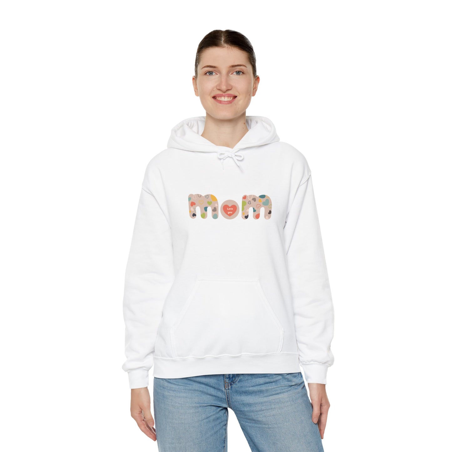 Unisex Heavy Blend™ Hooded Sweatshirt, Model "Mom6"