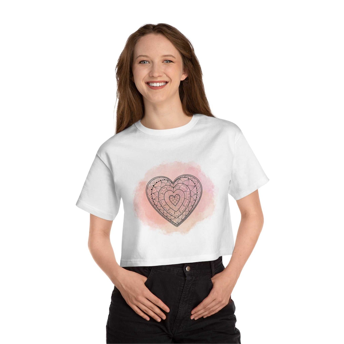 Valentine Crop Top Best Gift For Girlfriends, Heart Crop Top Lovely Gift-For Her, Valentines Designs Best Gift, Cuteness Valentine Gift