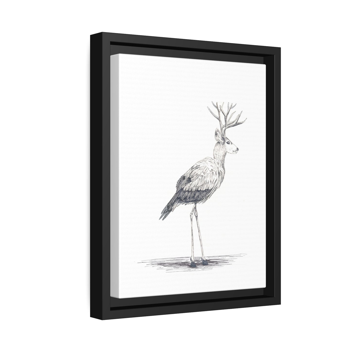 Matte Canvas, Black Frame, "GAVAZN_LAK"