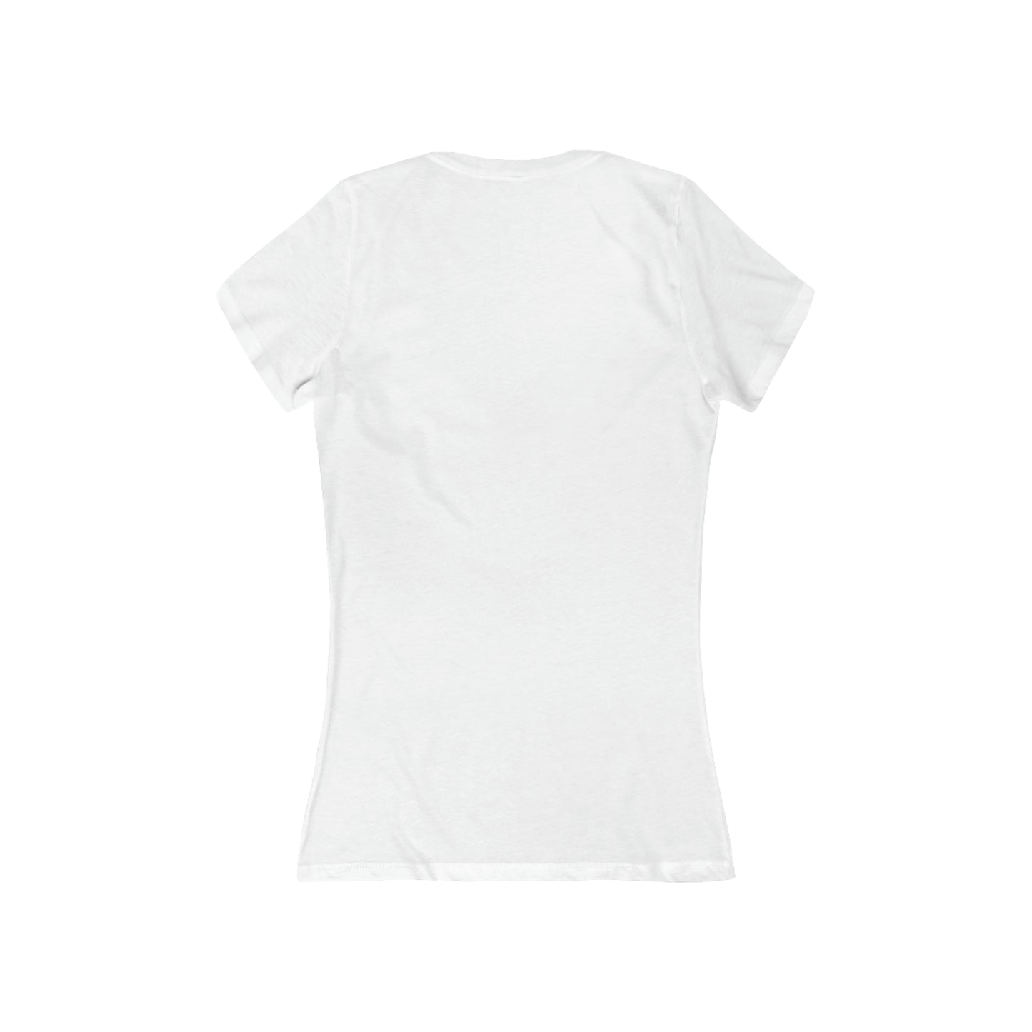 Women's Jersey Short Sleeve Deep V-Neck Tee, Model "Hurt"