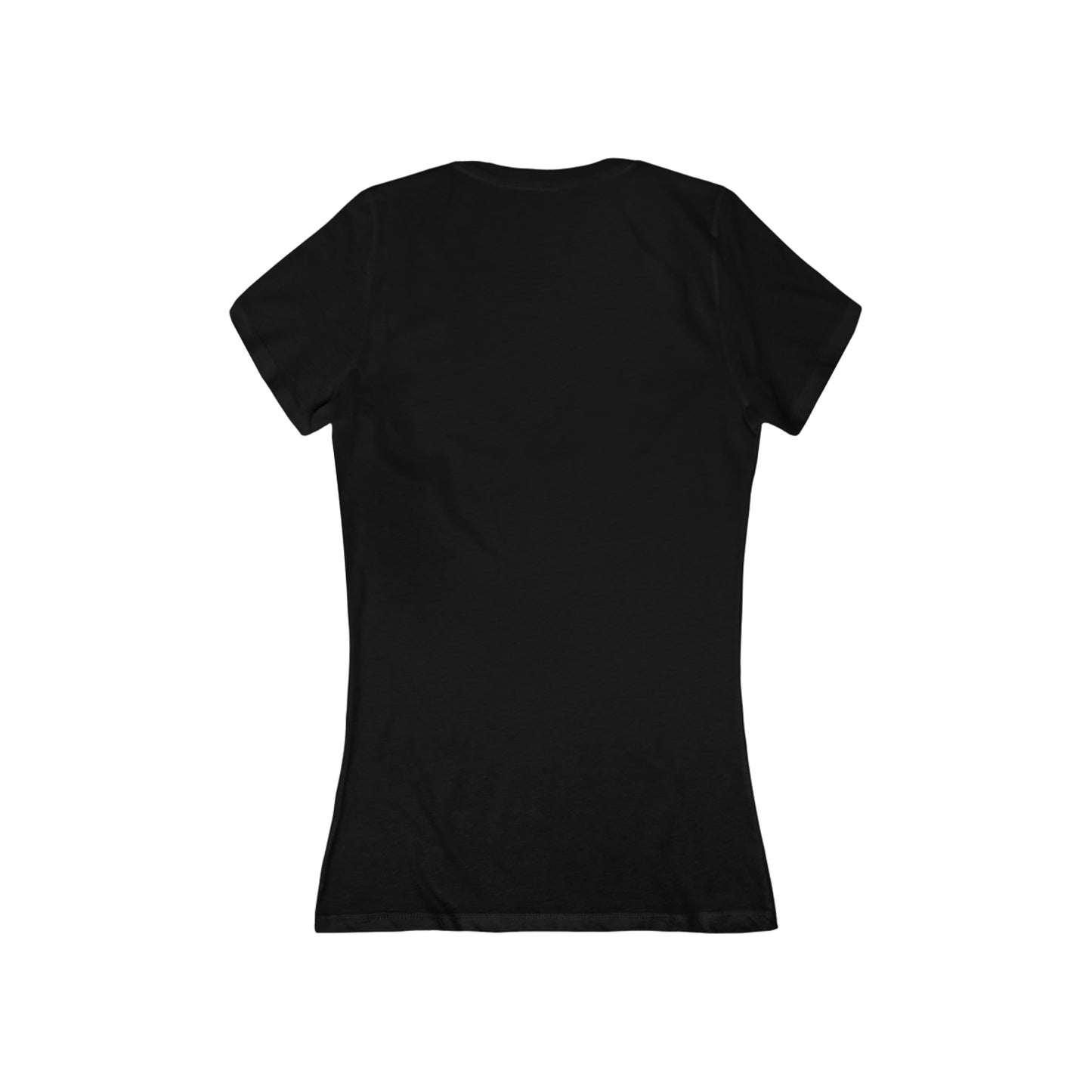 Women's Jersey Short Sleeve Deep V-Neck Tee, Model "Hurt"