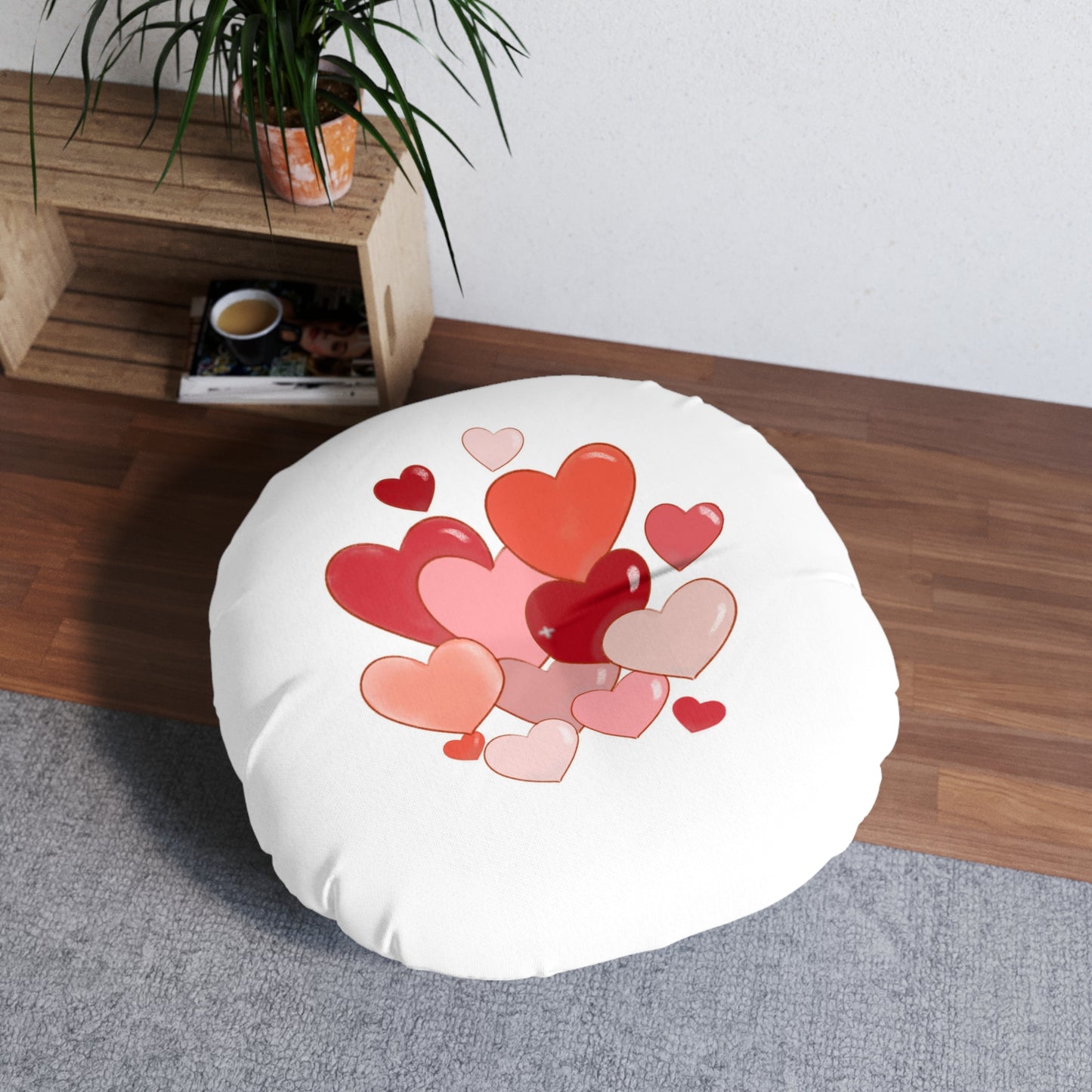 Tufted Floor Pillow, Round