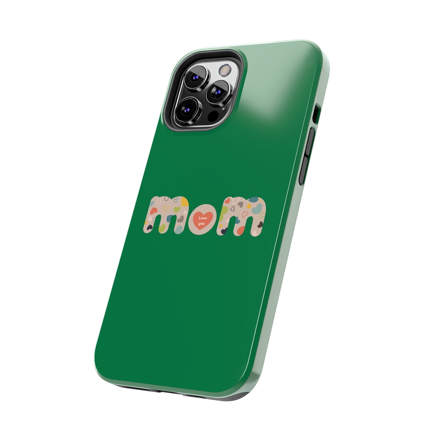 Tough Phone Cases, "Mom6" Green