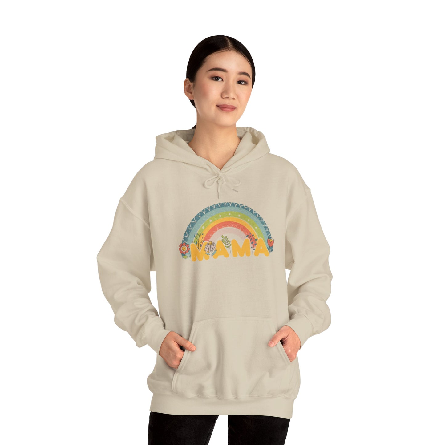 Unisex Heavy Blend™ Hooded Sweatshirt, Model "Mom7"