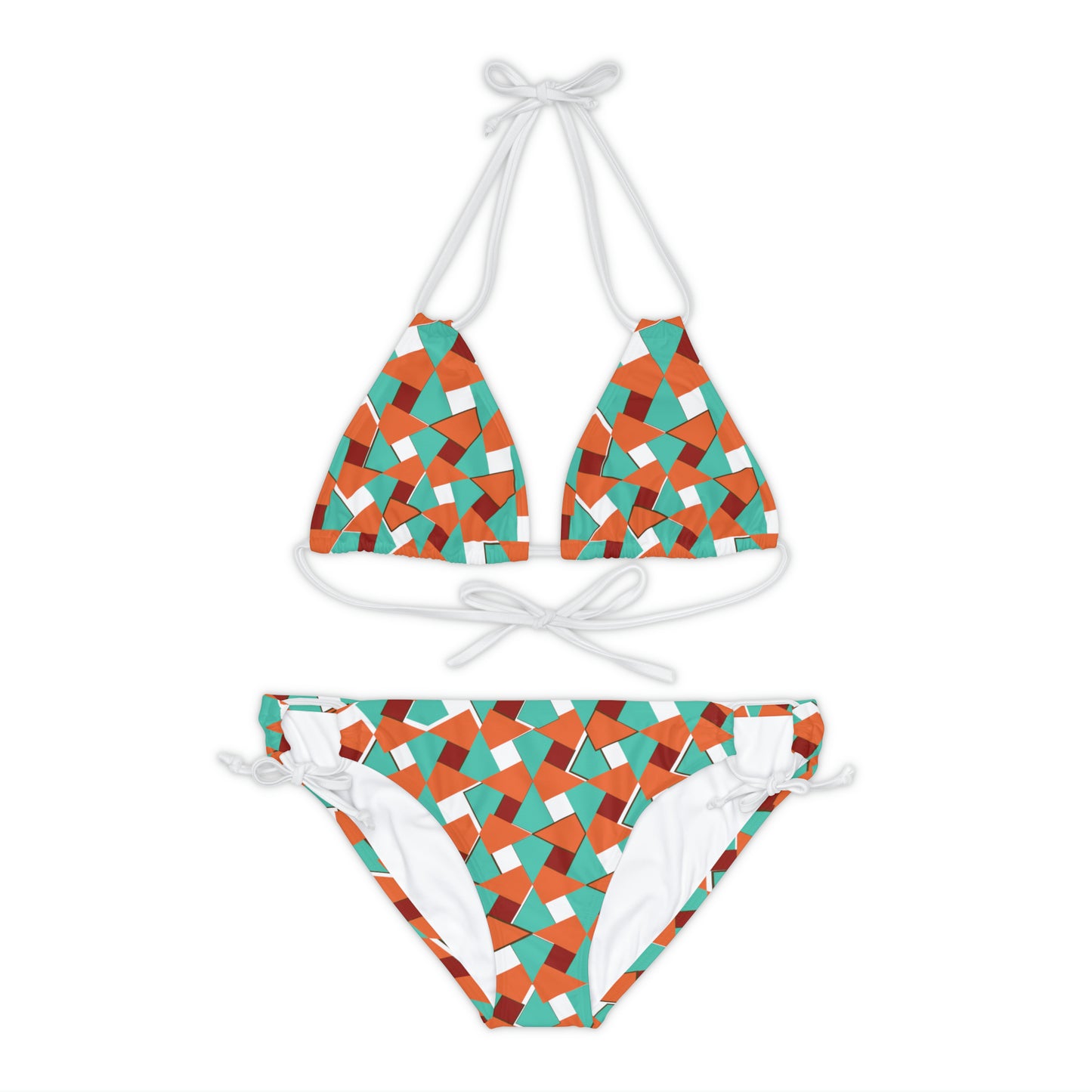 Strappy Bikini Set (AOP), MODEL B-P-12