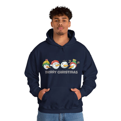 Funny Merry Christmas hoodie, cute hoodie, hoodie christmas gifts, women's Christmas hoodie, winter gift for men, Christmas snowman