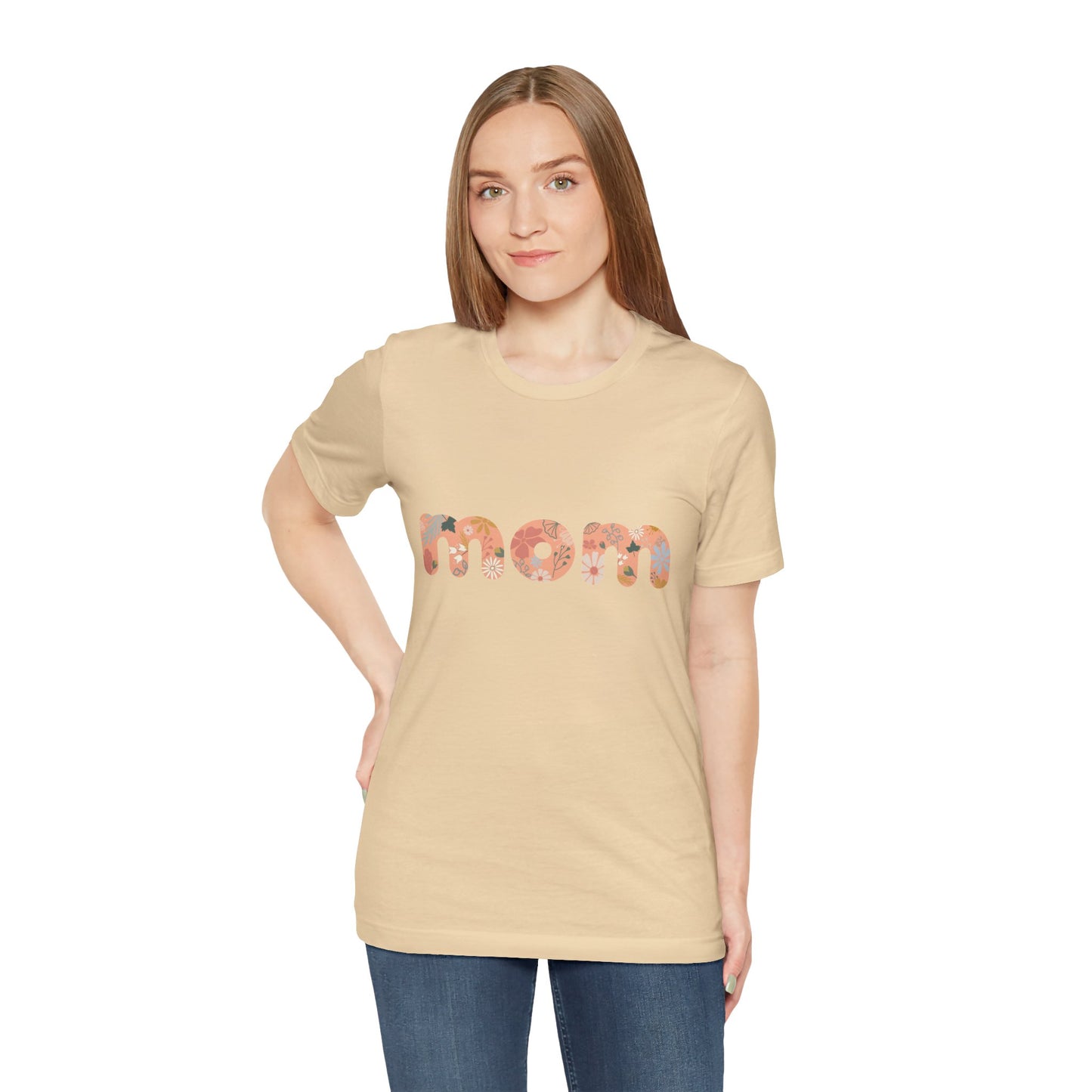 Unisex Jersey Short Sleeve Tee, Model "Mom2"