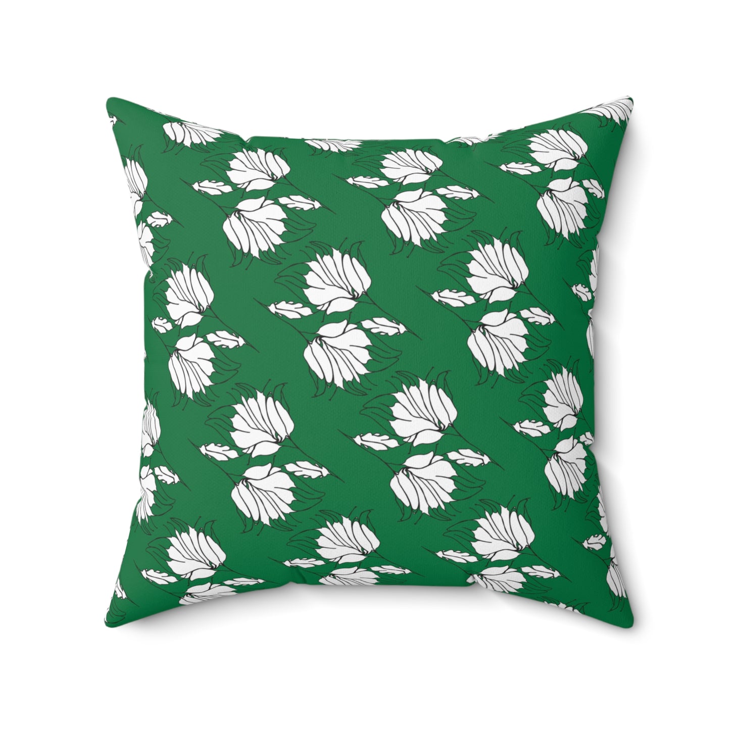 Spun Polyester Square Pillow, MODEL B-P-34 green