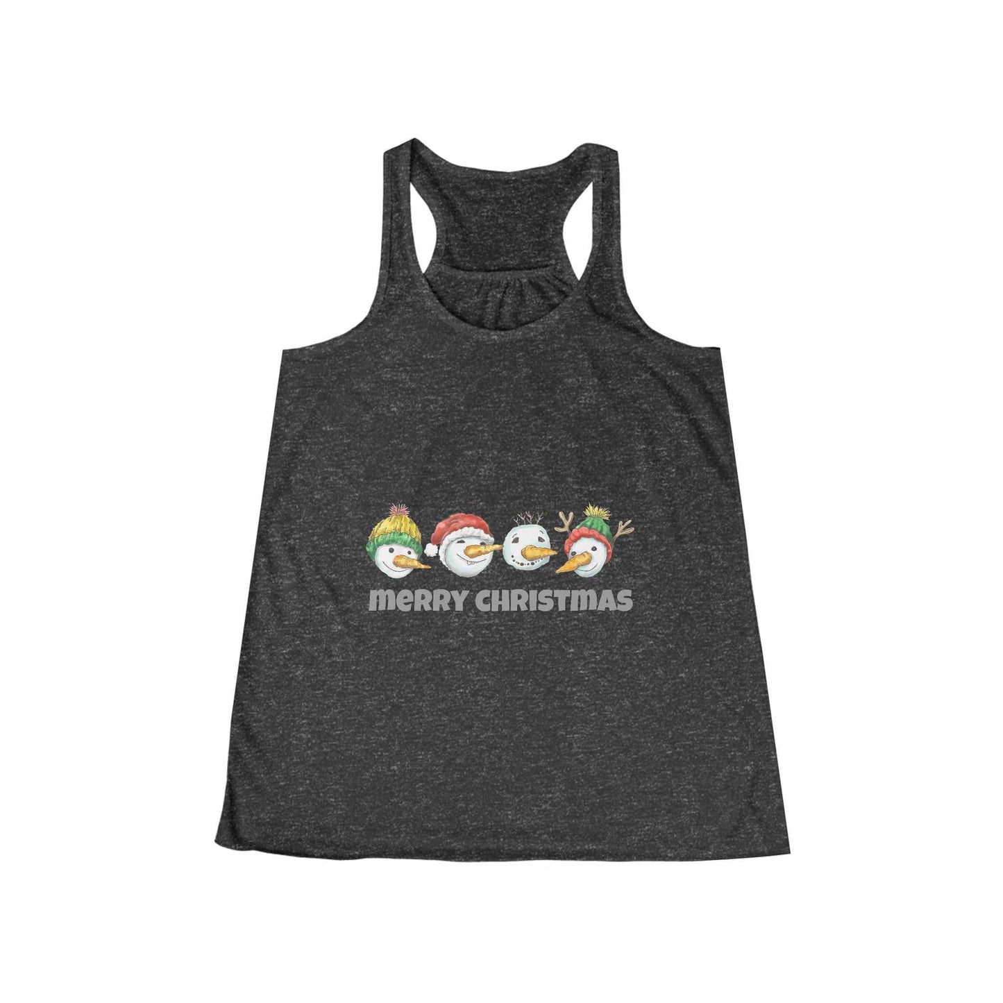 Eunny Christmas Snowman Tank Top, Cute Tank Top Gift For Holiday, Womens Christmas Top, Winter Gifts For Her, Xmas Top, Gift For Girlfriend