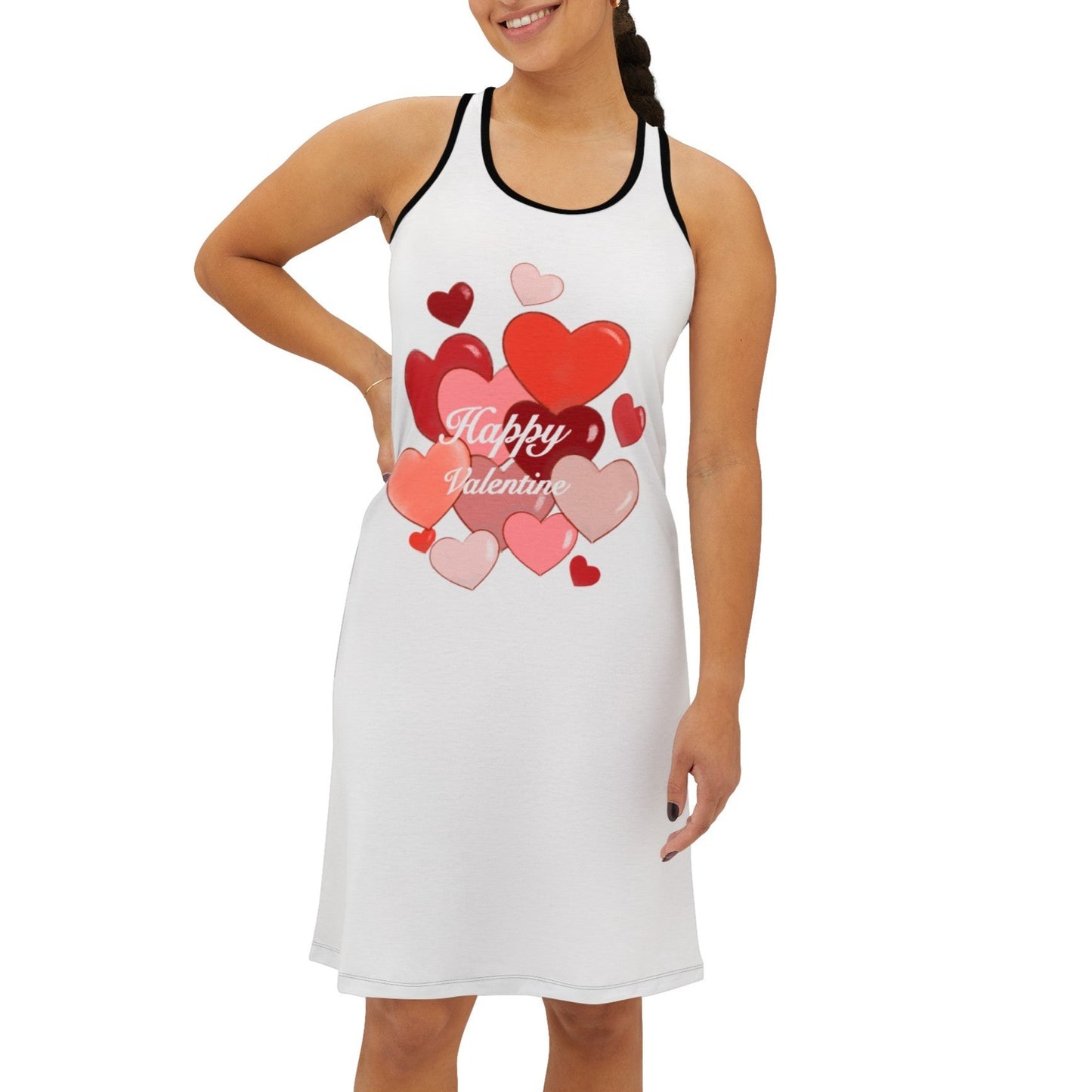 Women's Racerback Dress (AOP) , Maulana poem model D-T-2