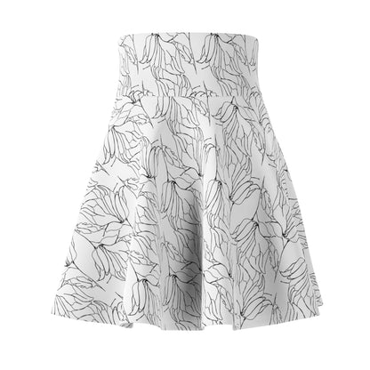 Women's Skater Skirt, MODEL B-P-9 WHITE