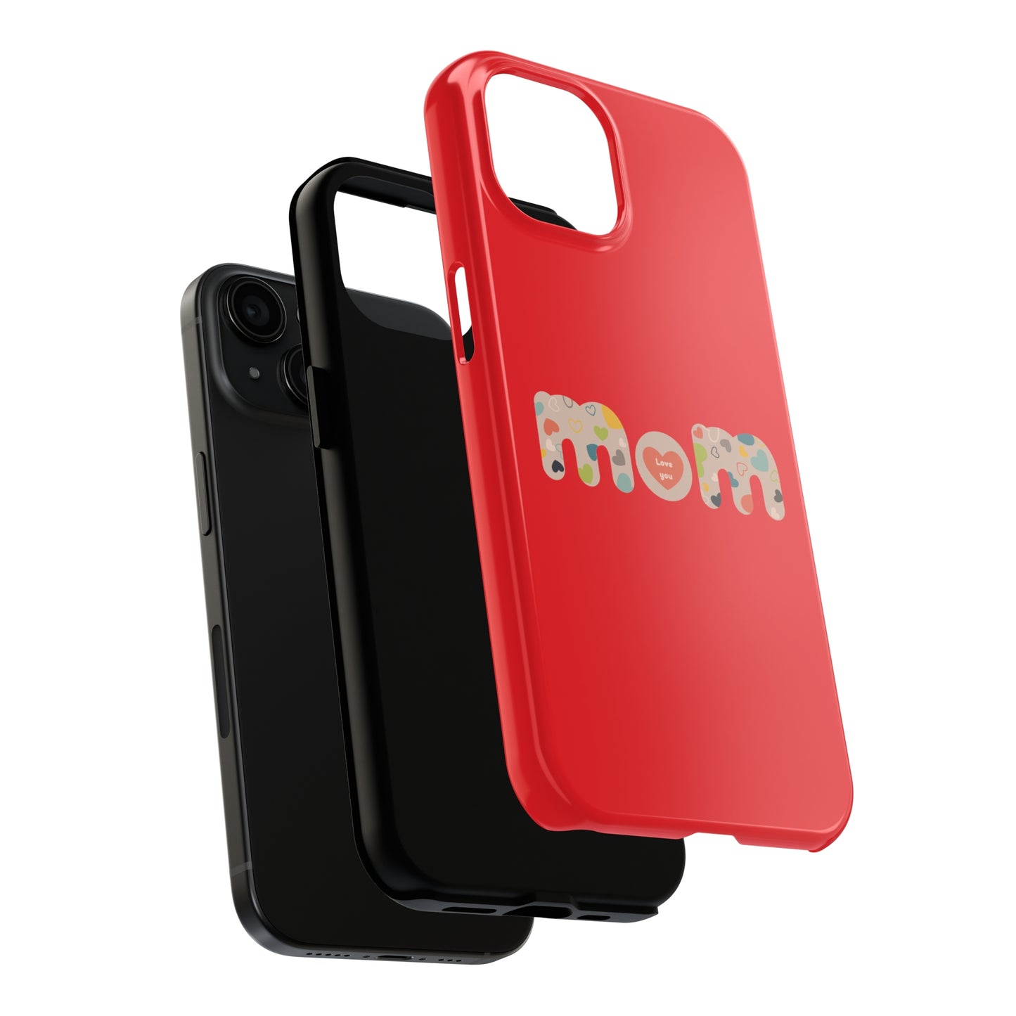 Tough Phone Cases, "Mom6" Red