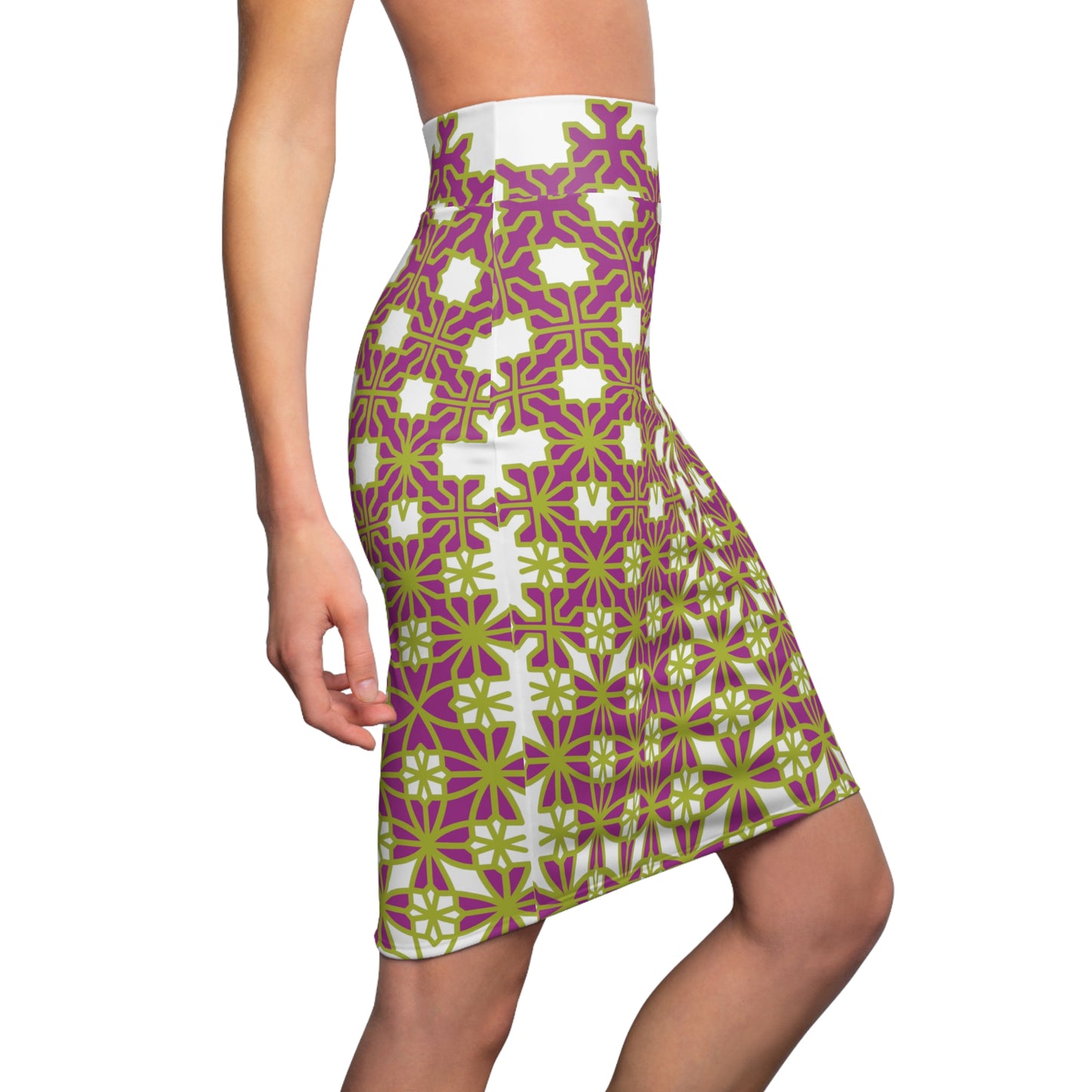 Women's Pencil Skirt (AOP), MODEL B-P-2