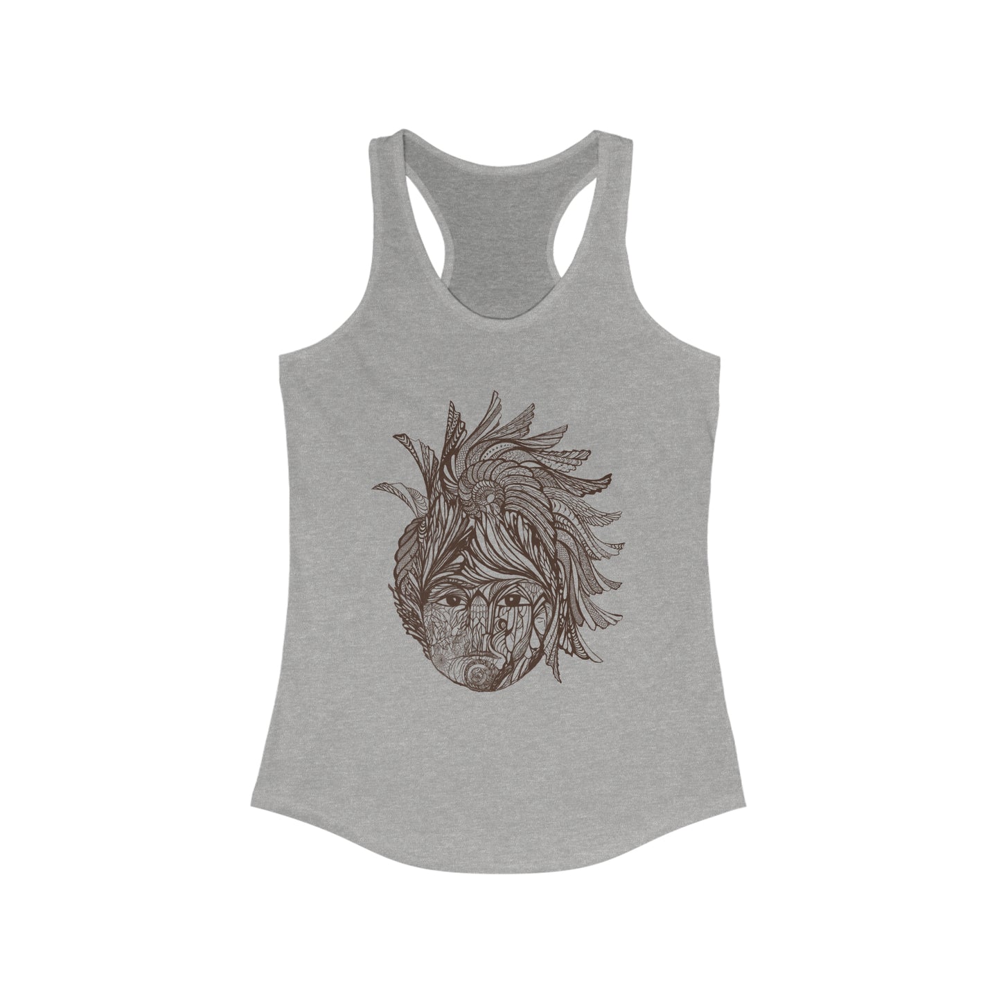 Women's Ideal Racerback Tank, Model "Bahareh"