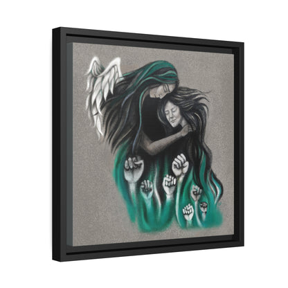 Matte Canvas, Black Frame, "IRANKHANOOM"