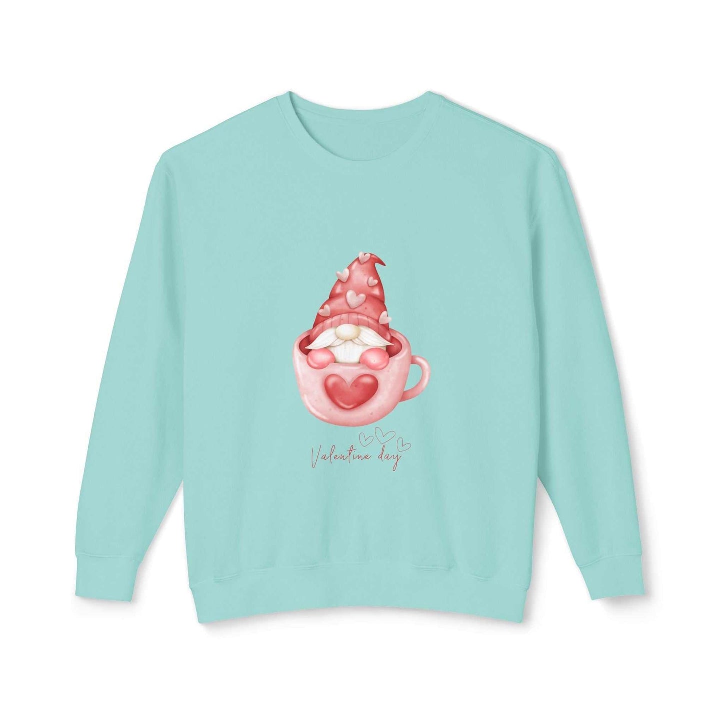 Girlfriend sweatshirt with cute gnomes, Valentine's Day gift.