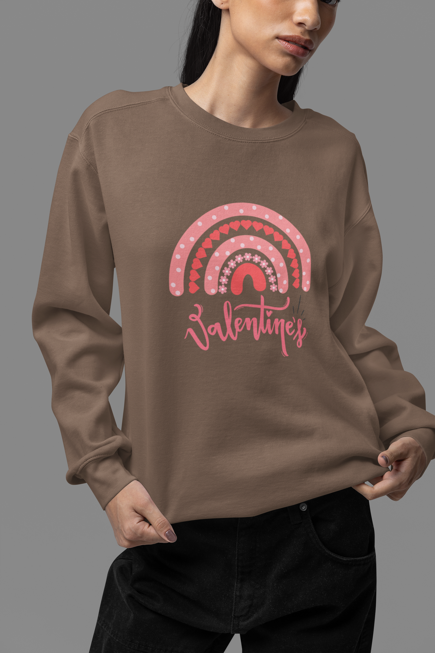 Valentine Day Sweatshirt Cute Gift For Women, Perfect Gift For Wife And Gifted For Girlfriends, Lovely Sweatshirt, Trendy Sweater For Her